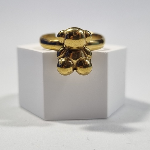 Anillo dorado osito